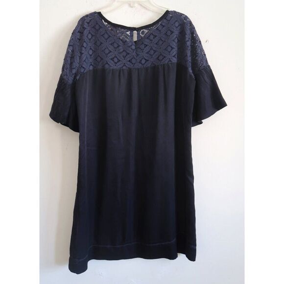 Ella Moss Lace Detail Shift Dress - Size Large - Picture 4 of 9